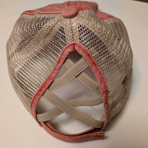 Upcycled Distressed Trucker Cap Louis Vuitton - Picture 3 of 4